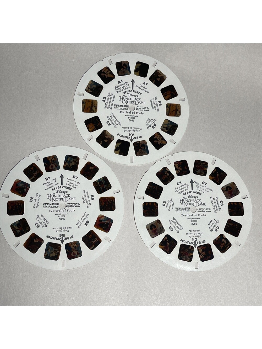 View Master Stereo Real Disney Hunchback Of Notre Dame Festival Of Fools 3085